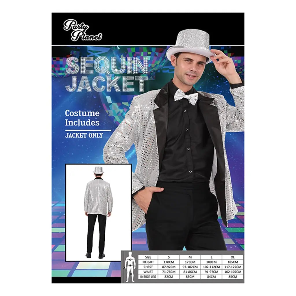 Silver Sequin Jacket Costume Including Jacket Only PP40042