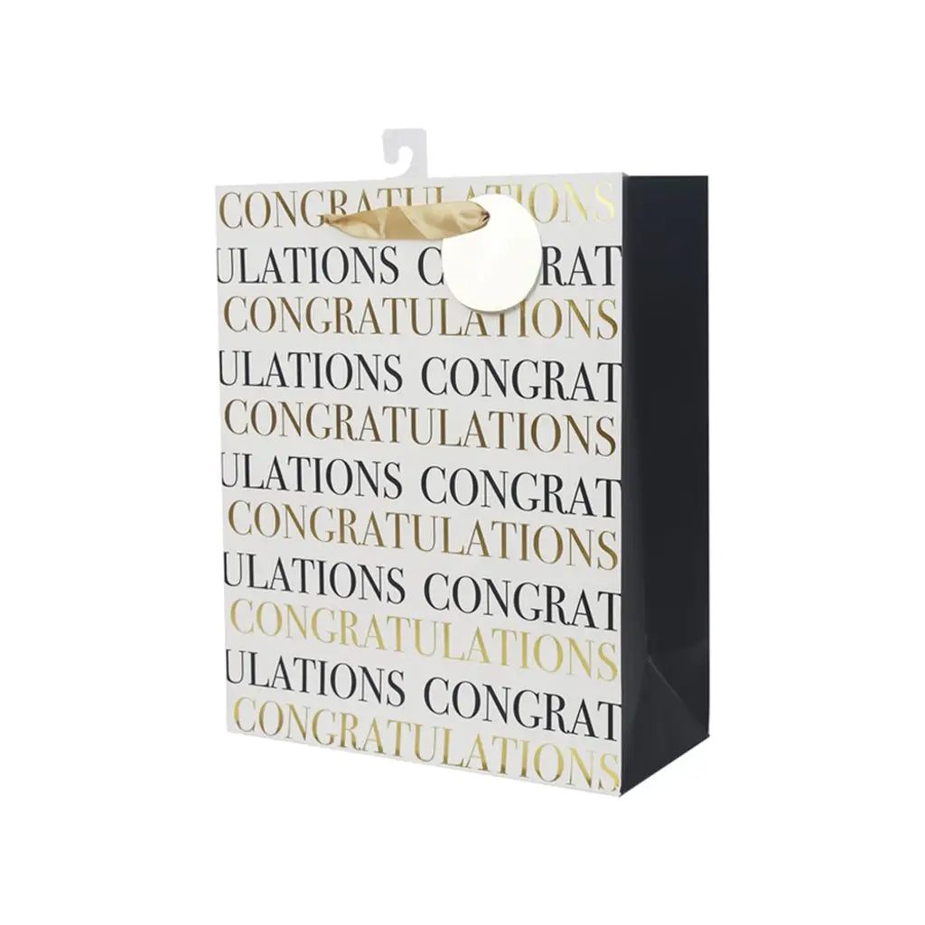 Snazzle Large Congratulations Gift Bag 26x32x12cm SN13487
