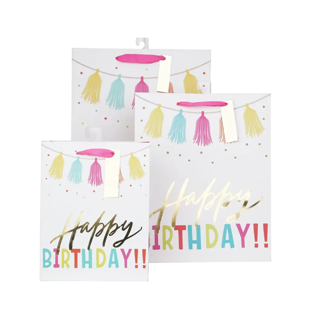 Snazzle Medium Tassel Birthday Bag 18x23x10cm SN27934