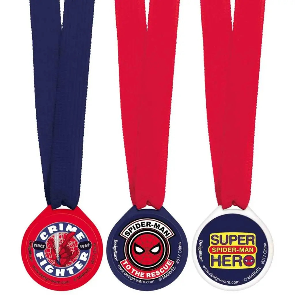 Spider-Man Webbed Wonder Award Medals 12Pk 398793