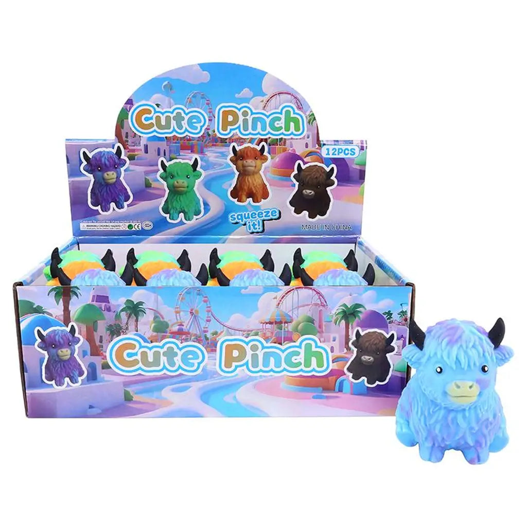 Squishy Cow Toy 4 Assorted Colours 328642