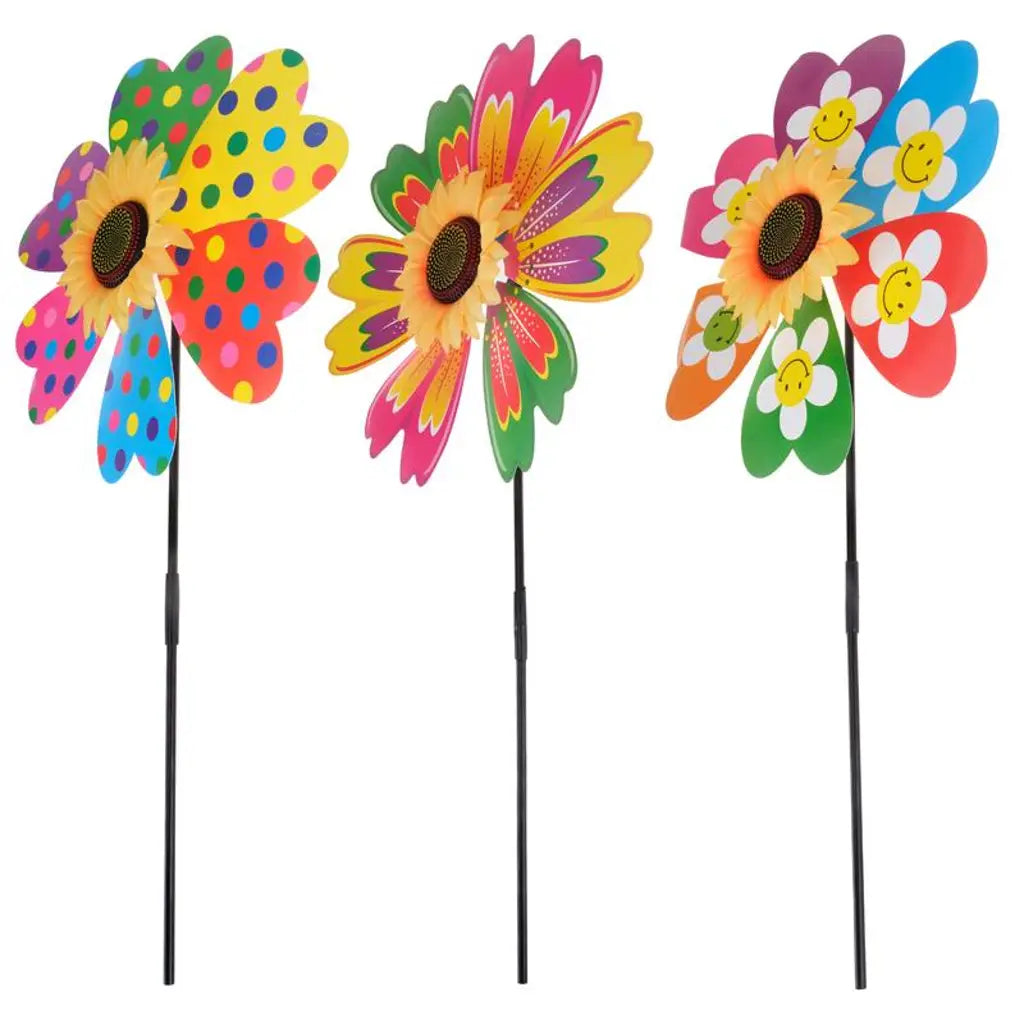 Windmill Spinner Flowers Multi-Colour 36x72cm 267583