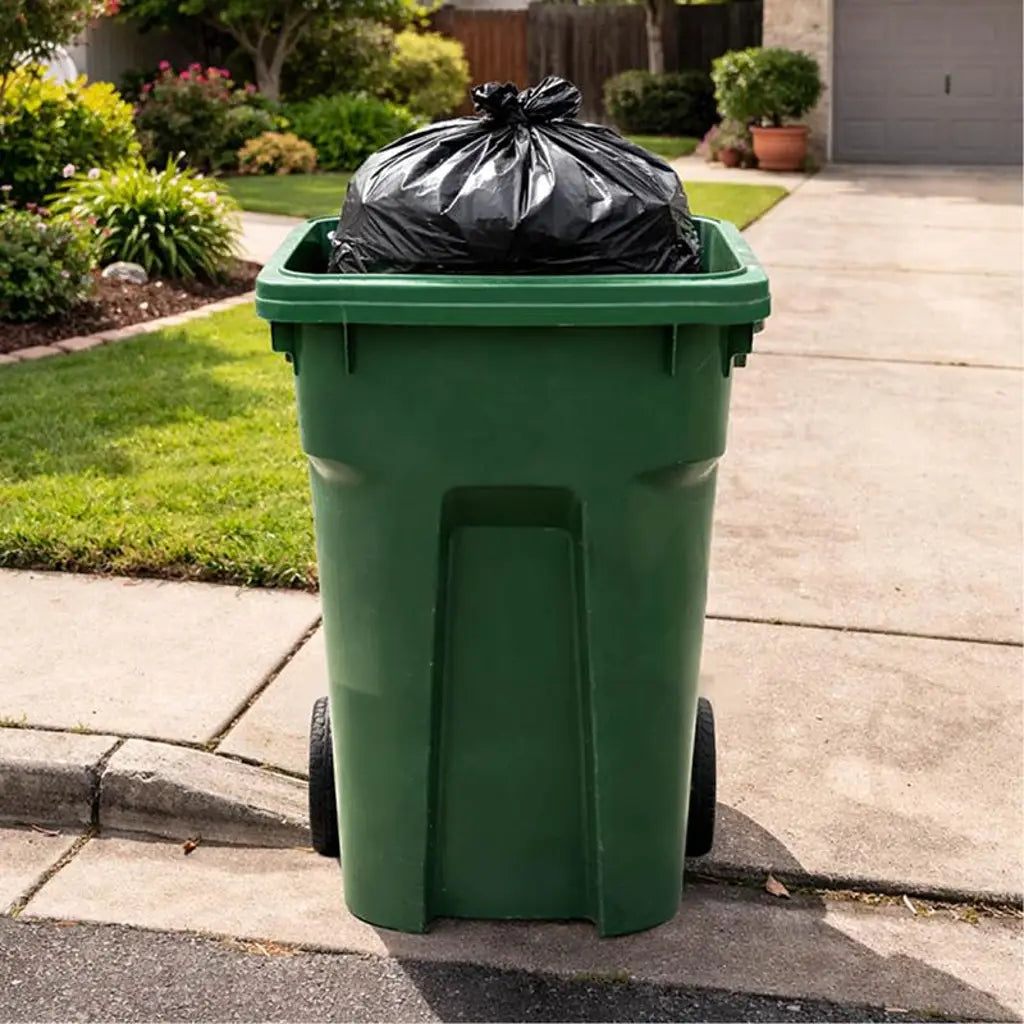 Xtra Kleen Bin Liner Garbage Bags 76L Black 76.5x90cm 10Pk 256839
