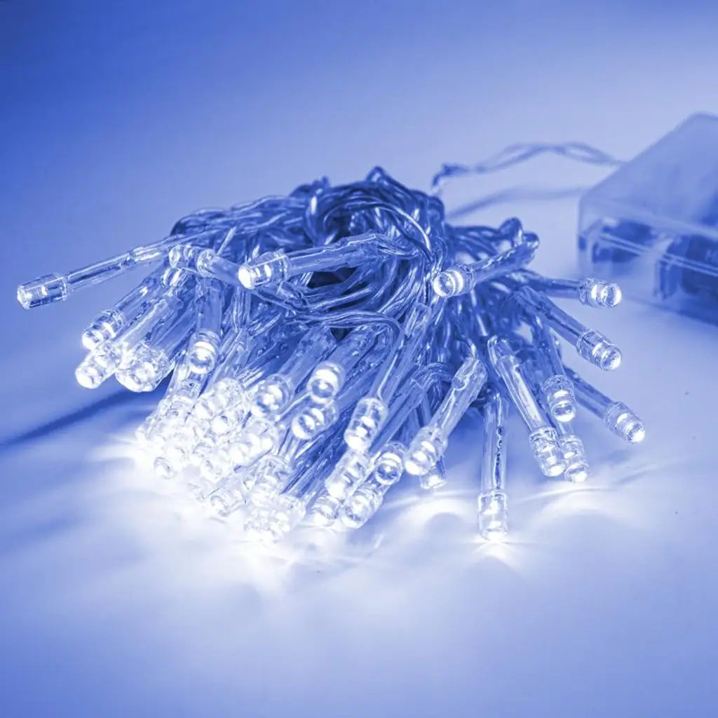 illuminex Battery Operated Fairy Lights 50LED 5M Cool White 213870