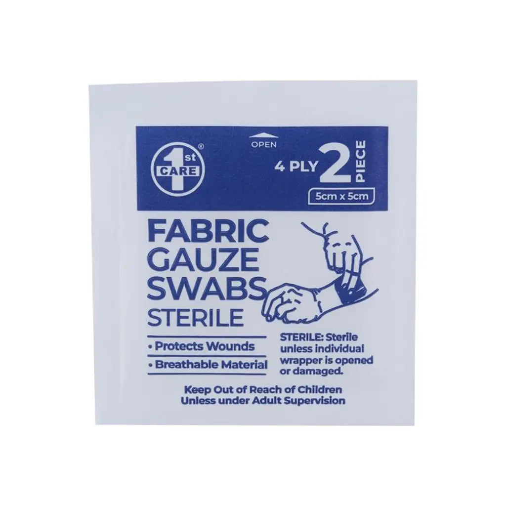 1st Care Gauze Dressing Swabs Non Adhesive 5x5cm 5Pk 150069