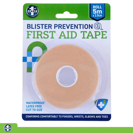 1st Care Tape Waterproof First Aid & Blister Prevention PVC Foam 2.5cmX5m 284429