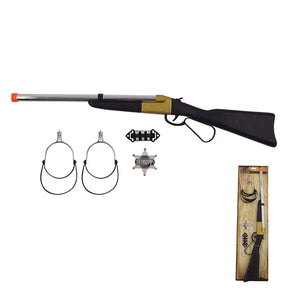 4Pc Cowboy Rifle Kit-Rifle, Stirrups, Badge, Bullets PP32153
