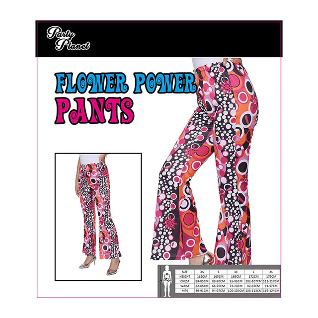 60s Flower Power Bell Bottom Trousers Costume PP39541