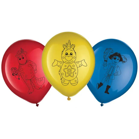 The Wiggles Party Latex Balloons 30cm 6Pk 8846060