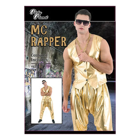 90S Mc Rapper Costume Vest, Pants PP99446