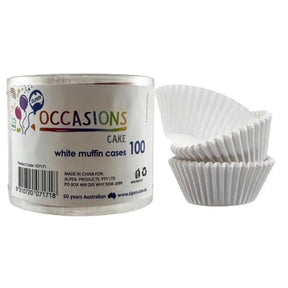 Alpen Baking Muffin Cases White 100Pk 107171