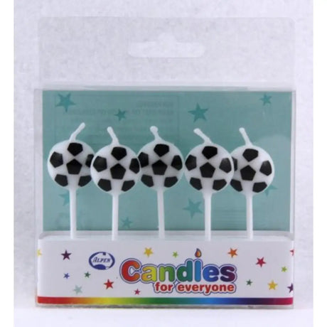 Alpen Birthday Candles Soccer 5pk 442535