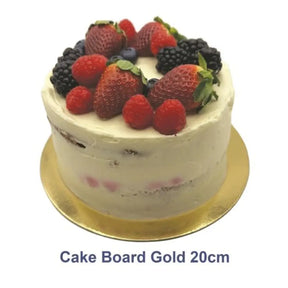 Alpen Cake Board Masonite Gold 20cm 364793