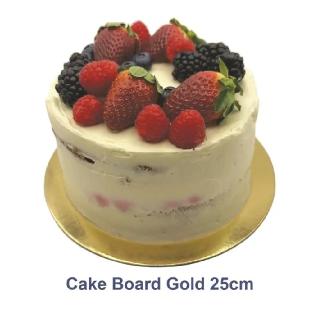 Alpen Cake Board Masonite Gold 25cm 364794