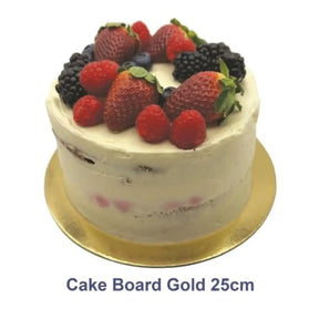 Alpen Cake Board Masonite Gold 25cm 364794