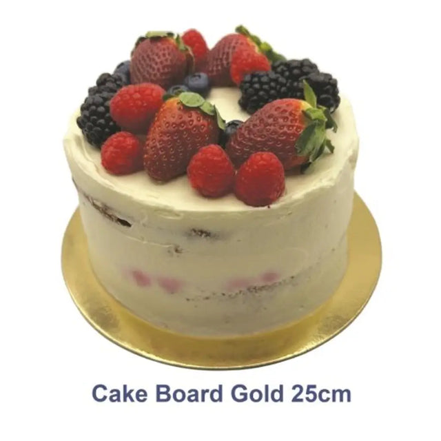 Alpen Cake Board Masonite Gold 25cm 364794