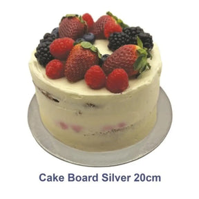 Alpen Cake Board Masonite Silver 20cm 364788