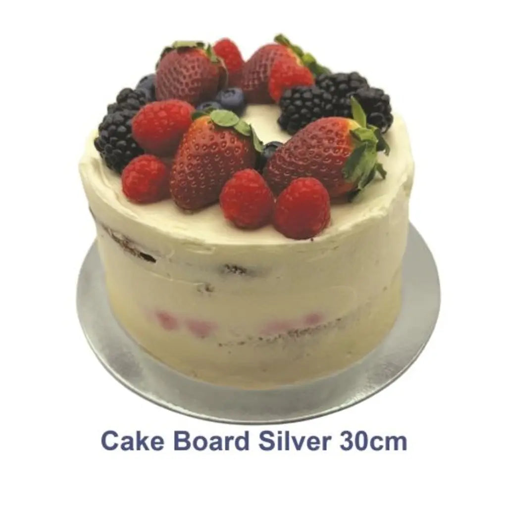 Alpen Cake Board Masonite Silver 30cm 364790