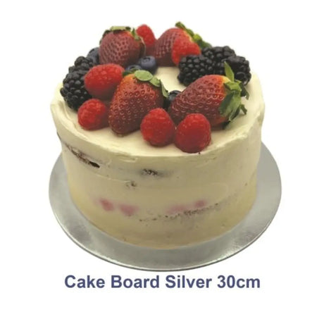 Alpen Cake Board Masonite Silver 30cm 364790