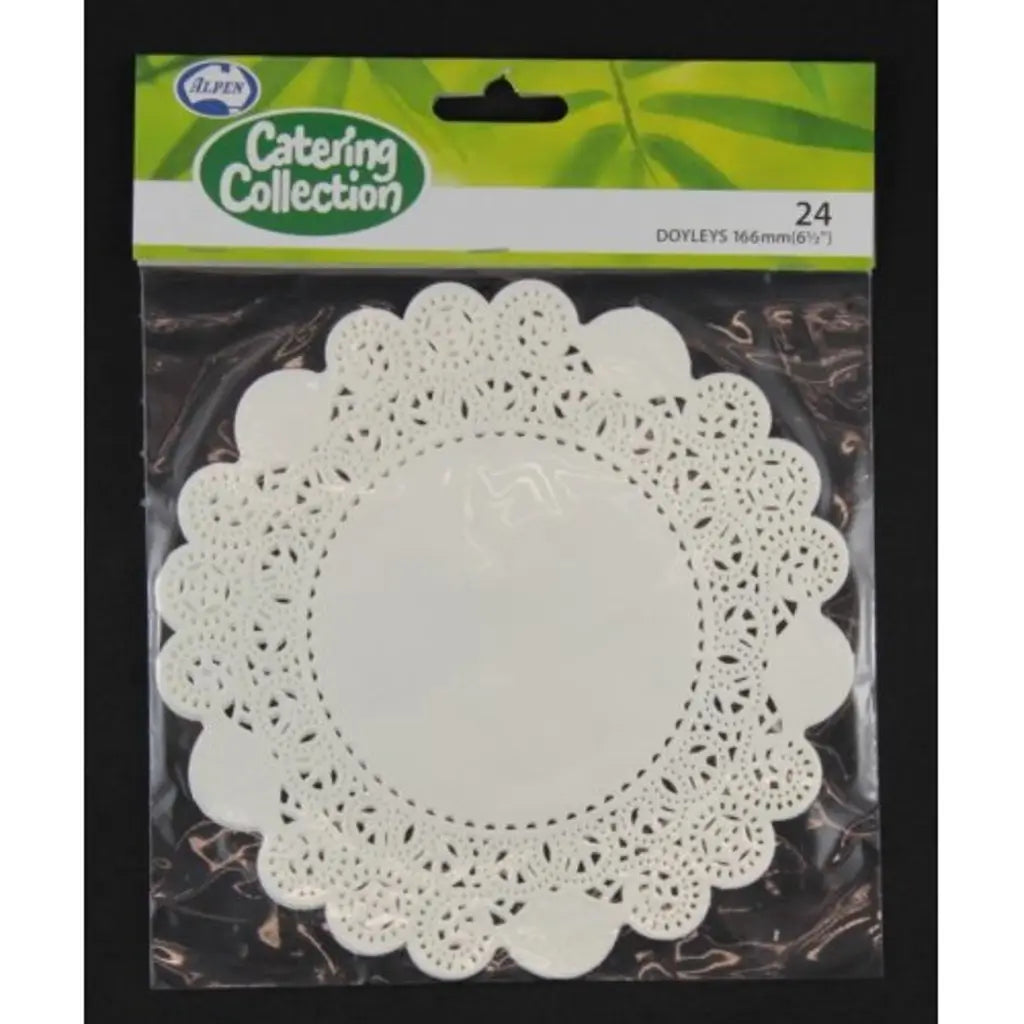 Alpen Catering Collection Round Doyleys Lace 166mm 24Pk 372510