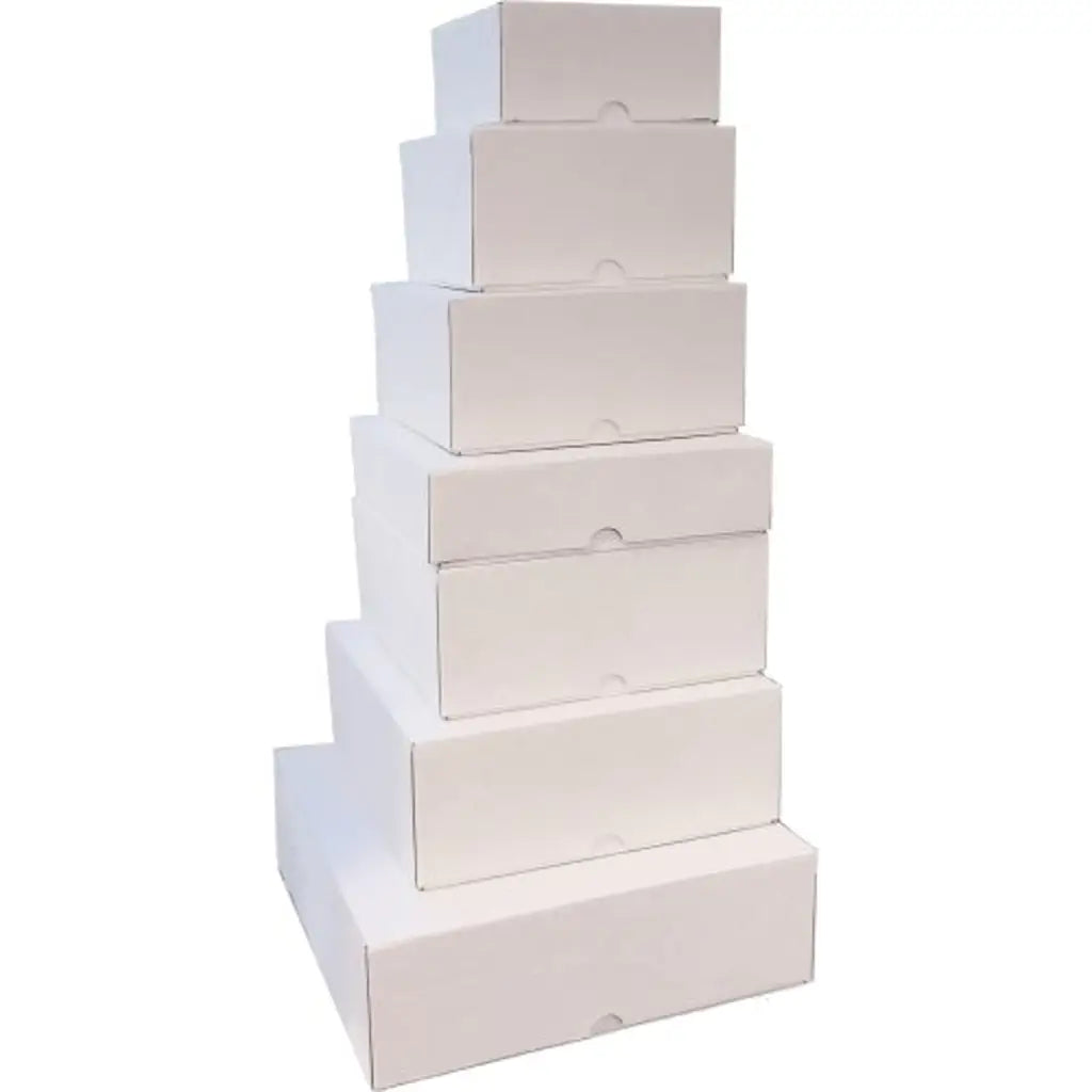 Alpen Corrugated Cake Box White 230x230x105mm 364708