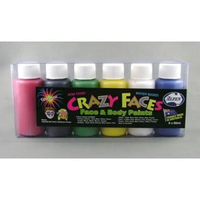 Alpen Crazy Face And Body Paint Primary Assorted Colours 60ml 252201