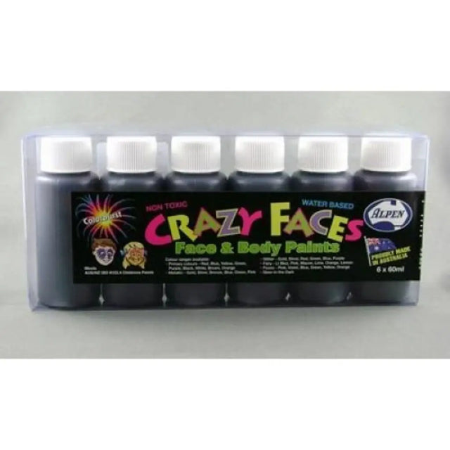 Alpen Crazy Face Face Paint Black 60ml 252205
