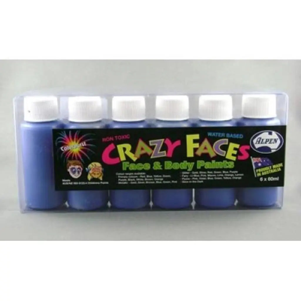 Alpen Crazy Face Face Paint Blue 60ml 252213