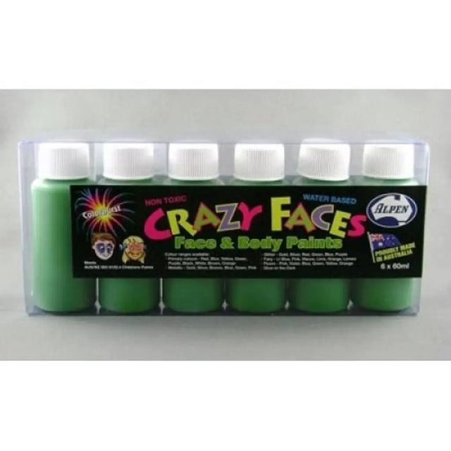 Alpen Crazy Face Face Paint Green 60ml 252209