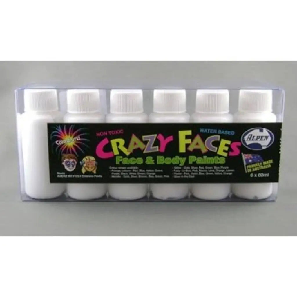 Alpen Crazy Face Face Paint White 60ml 252203