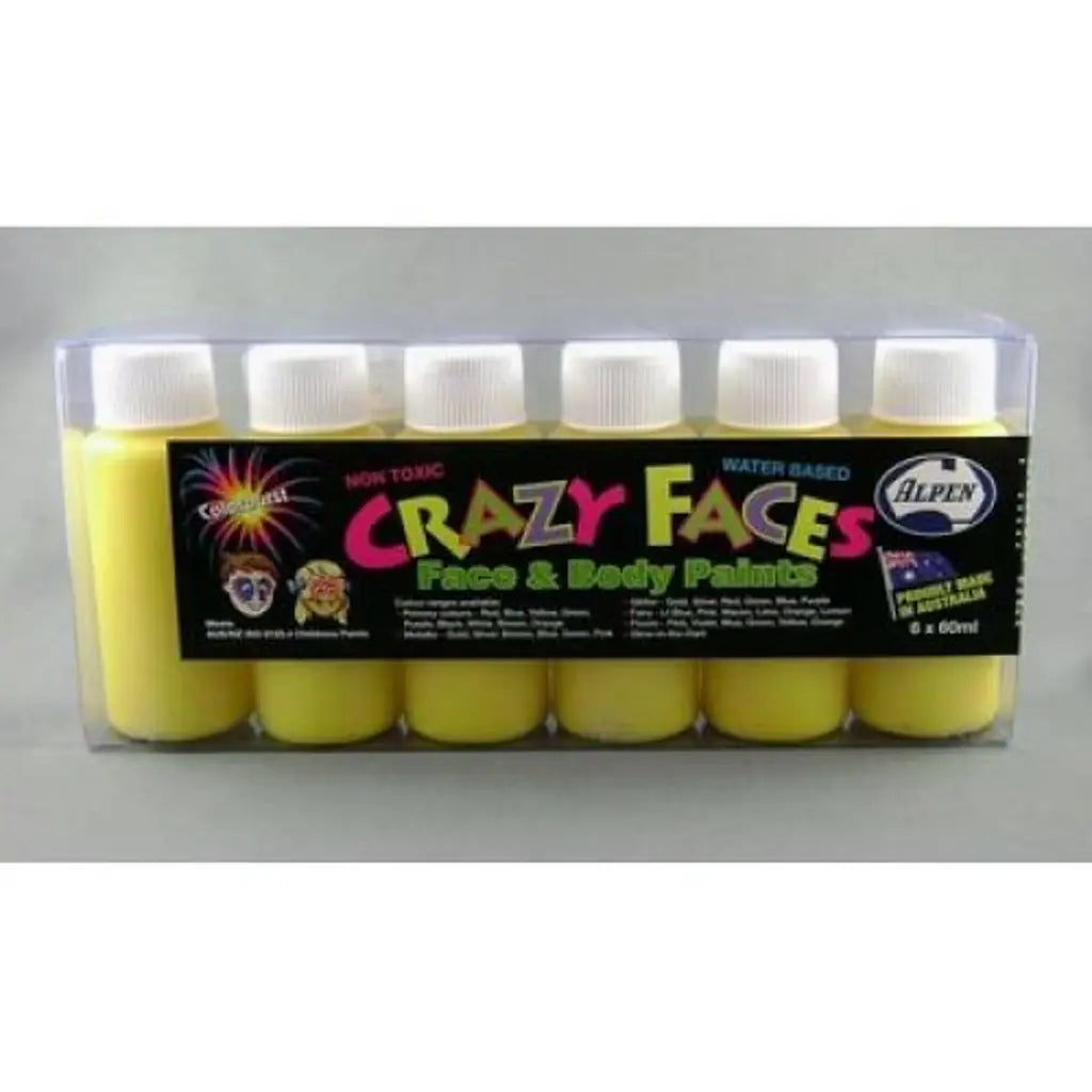 Alpen Crazy Face Face Paint Yellow 60ml 252211
