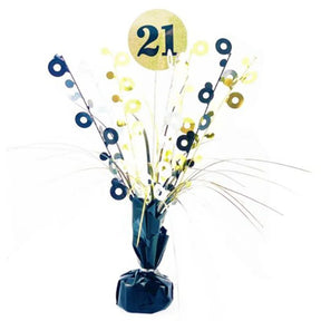 Alpen Decrotex Centrepiece Weight 21 Birthday Black Gold 165g 207375