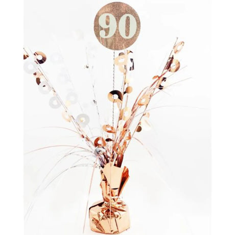 Alpen Decrotex Centrepiece Weight 90 Birthday Rose Gold 165g 207370
