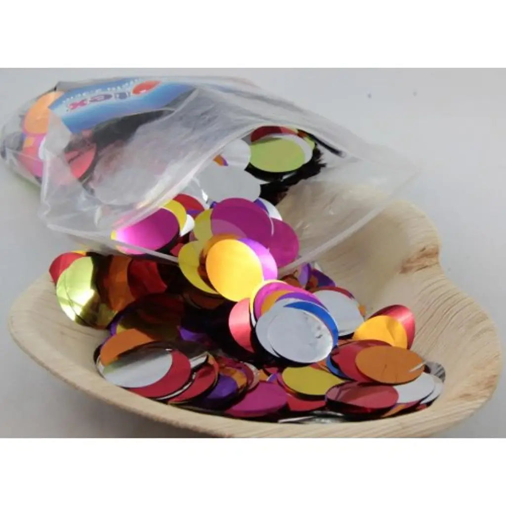 Alpen Decrotex Confetti Metallic Assorted 2.3cm 250g 204621