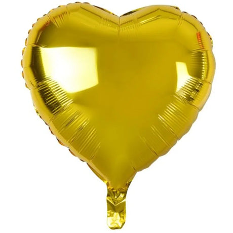 Alpen Decrotex Foil Balloon Heart Gold 18in 215341