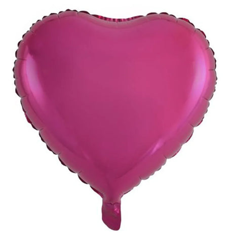 Alpen Decrotex Foil Balloon Heart Magenta 18in 215342