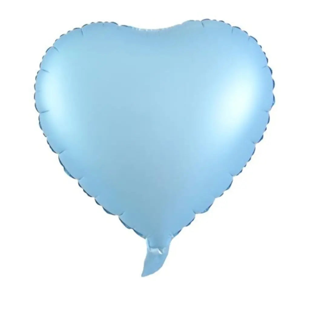 Alpen Decrotex Foil Balloon Heart Matt Blue 18in 215358
