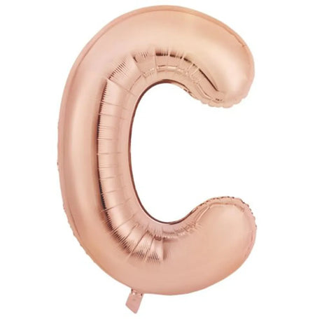 Alpen Decrotex Foil Balloon Letter C Rose Gold 34in 213972
