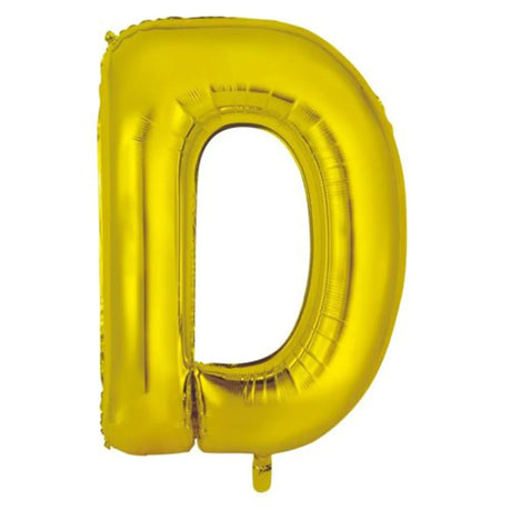 Alpen Decrotex Foil Balloon Letter D Gold 34in 213943