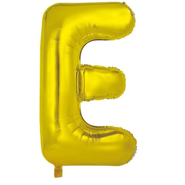 Alpen Decrotex Foil Balloon Letter E Gold 34in 213944