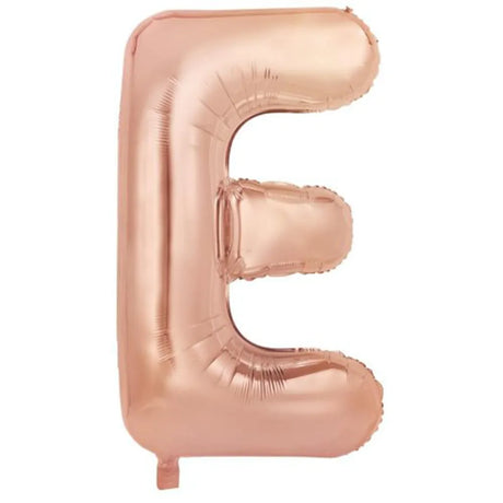 Alpen Decrotex Foil Balloon Letter E Rose Gold 34in 213974