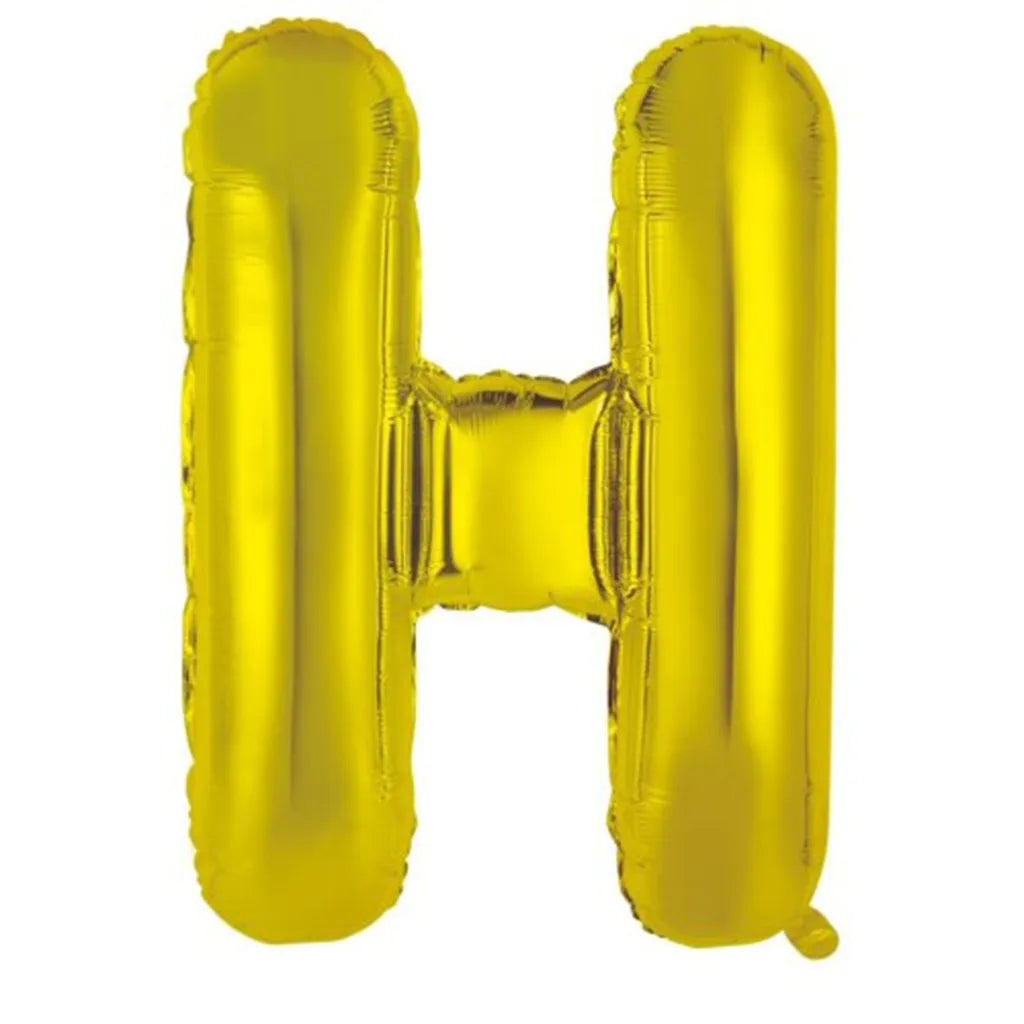 Alpen Decrotex Foil Balloon Letter H Gold 34in 213947