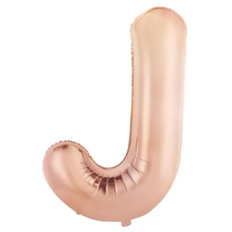 Alpen Decrotex Foil Balloon Letter J Rose Gold 34in 213979