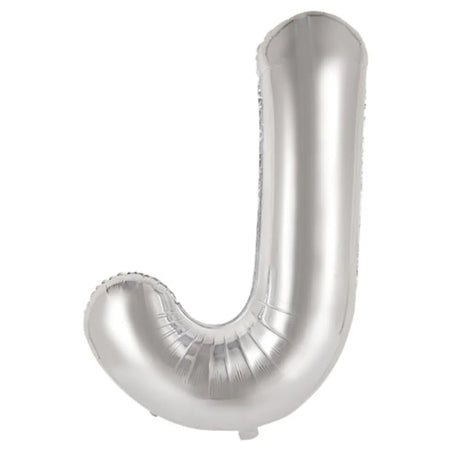 Alpen Decrotex Foil Balloon Letter J Silver 34in 213909