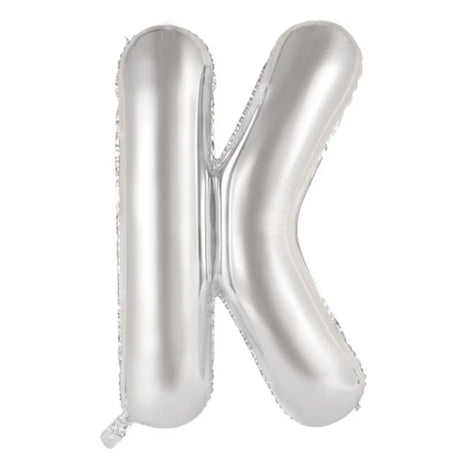 Alpen Decrotex Foil Balloon Letter K Silver 34in 213910