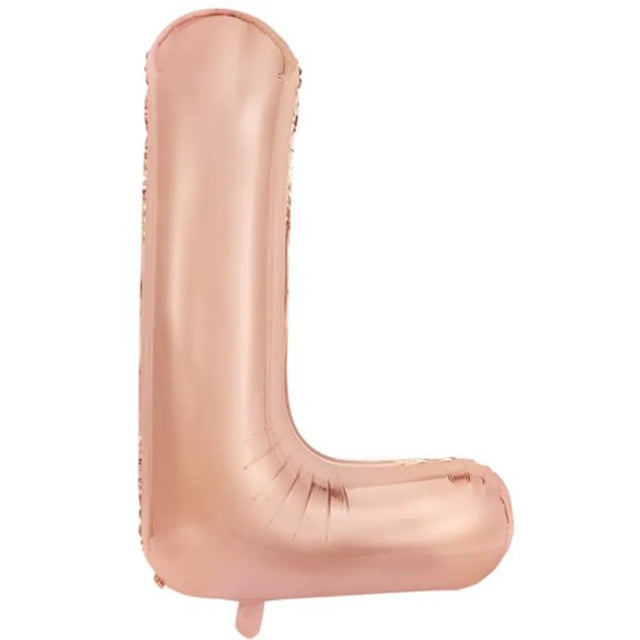Alpen Decrotex Foil Balloon Letter L Rose Gold 34in 213981