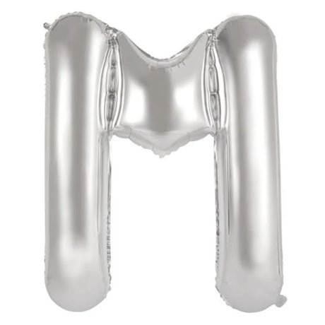 Alpen Decrotex Foil Balloon Letter M Silver 34in 213912