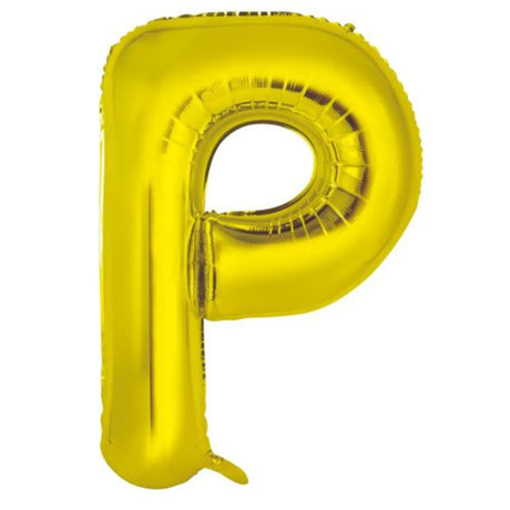 Alpen Decrotex Foil Balloon Letter P Gold 34in 213955