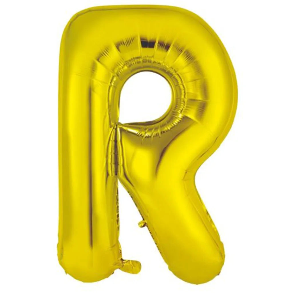 Alpen Decrotex Foil Balloon Letter R Gold 34in 213957