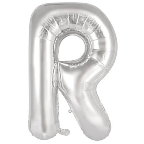 Alpen Decrotex Foil Balloon Letter R Silver 34in 213917